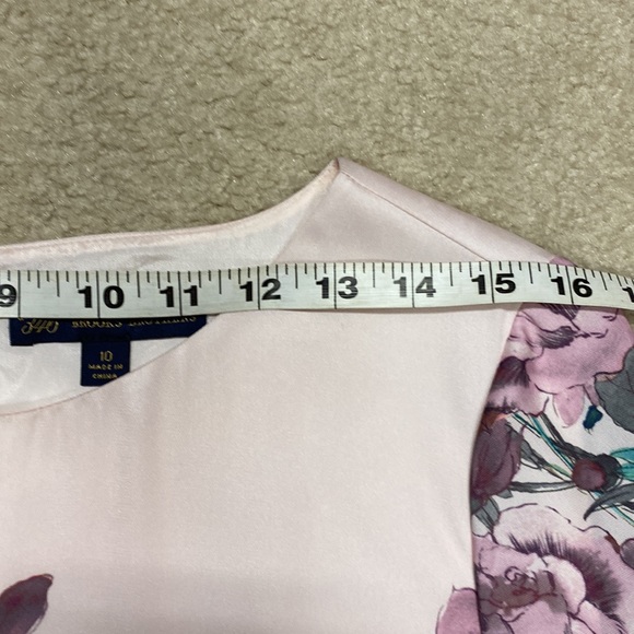 346 Brooks Brothers Pink Floral Long Sleeve Dress see photos as description EUC - Picture 7 of 17